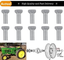 10Pcs JD16 Front Wheel Hub Lug Bolts 9/16-18 x 1-1/8