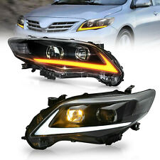 2PCS LED Projector Headlights Assembly Front Lamps For 2011-2013 Toyota Corolla picture
