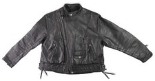 VTG 1983 LANGLITZ LEATHERS USA Women’s XL Black Biker Columbia Custom Jacket picture