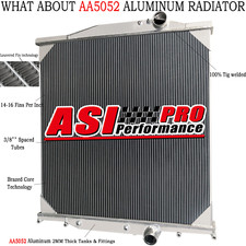 3 ROW Full Aluminium Radiator For Volvo VNL VN VNM w/Oil Cooler US picture
