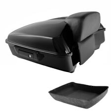 Black Chopped Pack Trunk Pad Backrest Fit For Harley Touring Tour Pak 2009-2013 picture