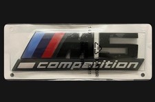 Genuine BMW F90 M5 Competition Black Rear Trunk Emblem – M5 Badge Decal  picture