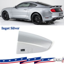 For 2015-2022 Mustang Driver Left Door Handle Key Lock Cover Bezel Ingot Silver picture