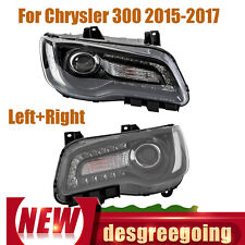 1 Pair Headlight For 2015 2016-2017 Chrysler 300 Left and Right Halogen Chrome picture