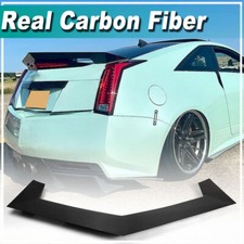 Fit For Cadillac CTS Coupe 2011-14 REAL CARBON Rear Trunk Spoiler Boot Wing Lip picture