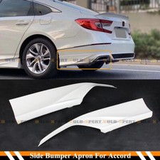 FOR 18-22 HONDA ACCORD YOFER PLATINUM WHITE PEARL REAR BUMPER CORNER APRON SPAT picture