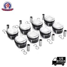 New STD 8x Pistons & Rings Set for Mercedes-Benz W202 W210 S210 M113 4.3 L picture