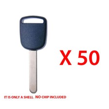 Key Shell Case Compatible with Honda Uncut Blade Non Chip HO01-SVC  (50 Pack) picture