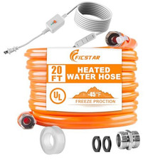 20FT Heated RV Water Hose, Self-Regulating Freeze Protection 20FT, Orange picture