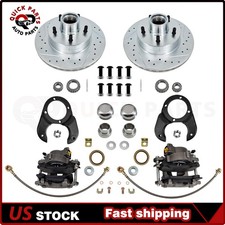 Disc Brake Conversion Kit For Ford Deluxe 1937-1948 Round Back Style Spindles picture
