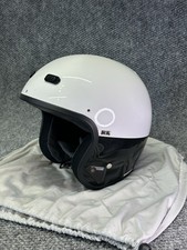 Vintage SHOEI Police Motorcycle Helmet Size S DOT Snell M2000 Japan White Black picture