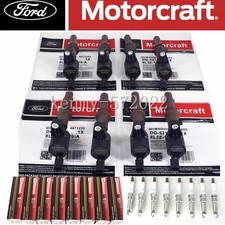 OEM Motorcraft 8 Ignition coil DG521 & Spark Plug SP509 For Ford F150 4.6 5.4L. picture