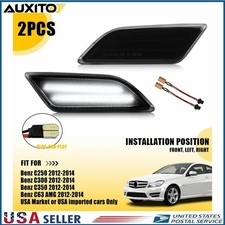 LED Bumper Side Marker Lights For 12-14 Mercedes Benz W204 C250 C300 C350C-Class picture