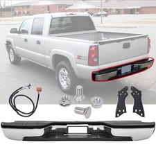 CHROME REAR BUMPER FOR 1999-2007 CHEVY SILVERADO GMC SIERRA 1500 picture