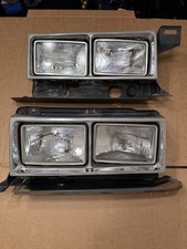 Volvo 740 760 Quad Headlight Assembly Pair Left Right OEM USA Spec picture