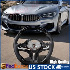 NEW LED Carbon Fiber Steering Wheel For 2017-26 BMW F90 M5 M8 G30 G11 G14 Series picture