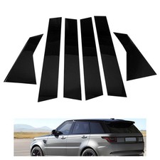 6PCS Posts Pillar Glossy Trim 2014-2022 Black for Range Land Rover Rover Sport picture