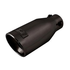 DC Sports for Black Universal Bolt On Exhaust Slant Cut Tip 2.25
