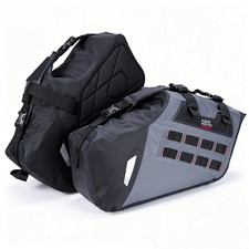 KEMIMOTO Waterproof Motorcycle Saddlebags 30L Soft Panniers for Adventure Bike picture