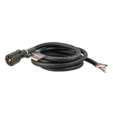 Curt 56602 Trailer Wiring Connector Trailer Side 7-Way RV Blade With 8 Foot Cord picture