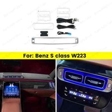 64 Colors LED Car Ambient Light For Benz S-Class W223 Front Rear Air Vent Cover picture