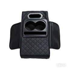 Car Center Console Cover Armrest Cushion with Cup Holder Tissue Box & Phone Slot picture
