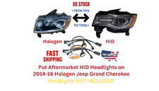 2014–2016 Jeep Grand Cherokee Halogen to Aftermarket HID Headlight Harness picture
