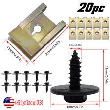 For BMW Self Tapping Tapper Screw Washer 4.8x19 mm 8mm HEX HEAD Mud Flap Clips picture