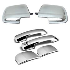For 2007-2020 Toyota Tundra Chrome Full Mirror + Double Cab Handle Cover Overlay picture