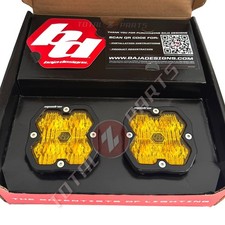 Baja Designs® Squadron 2.0 Sport LED Pair Amber Wide Cornering Lights & Wiring picture