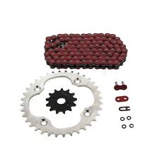 06-2008 fit Suzuki LTR450 QuadRacer Red O-Ring Chain & Silver Sprocket 13/36 96L picture