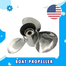 11 1/2 x 13 Stainless Boat propeller for Suzuki DF 40-60hp DT 35-60hp 13 Spline picture