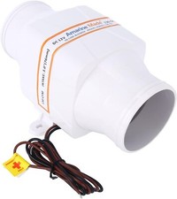 Amarine Made 12V 3Inch 130CFM White In-Line Marine Electric Bilge Air Blower Fan picture