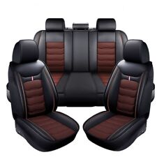 For Toyota RAV4 Full Set Leather Car Seat Cover 5-Seat Front + Rear Protectors picture