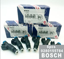 6X Original Bosch OEM 4-hole Fuel Injectors For 99-04 Jeep Cherokee Wrangler 4.0 picture