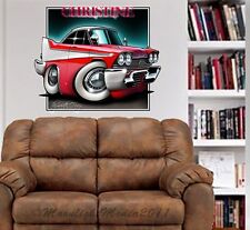 Christine 1958 Fury Cartoon WALL GRAPHIC FAT DECAL MAN CAVE BAR ROOM 9286 picture