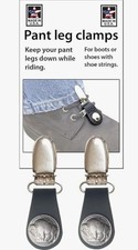 Warhawk Heavy Duty BUFFALO NICKEL Boot Clip Pant Leg Clamp for Bikers USA 122-13 picture