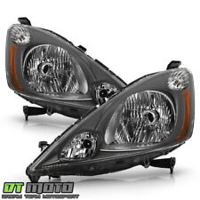 For 2009-2014 Honda FIT Grey Housing Headlights Headlamps Pair 09-14 Left+Right picture