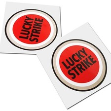 Lucky Strike Motorcycle sponsor graphics decals stickers x 2PCS picture