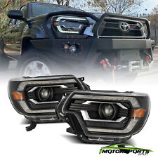 Fit 12-15 Toyota Tacoma PRO-Series Projector Headlights Pair Replacement Black picture