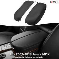 Fits 2007-2013 Acura MDX Leather Center Console Lid Armrest Cover Trim Black picture