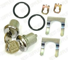 Pair of 2 Door Lock Cylinder Set For Chevy Chevrolet GMC Truck SUV Oldsmobile picture