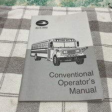 Blue-Bird Conventional School Bus Body Operator's Manual picture