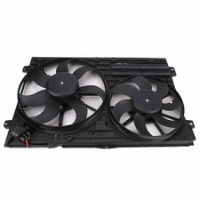 New Dual Radiator Fan Assembly Fits 2006-2018 Volkswagen Passat VW3117106 picture