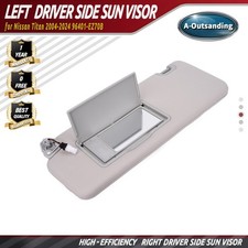 Left Driver Side Sun Visor w/ Light For Nissan Titan 2004-2024 96401-EZ70B picture