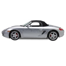Porsche Boxster Convertible Top 97-02in Black Twill Cloth with Glass Window picture