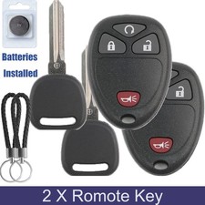 2 for 2007-2013 GMC Sierra Chevrolet Silverado 1500 2500 Remote Fob+Key OUC60270 picture