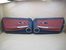 🥇04-08 CHRYSLER CROSSFIRE SET OF 2 RIGHT & LEFT INTERIOR DOOR PANEL RED OEM picture