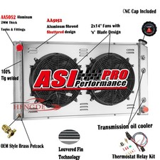 ASI 3 Row Radiator+Shroud Fan For 1989-91 Chevy GMC R2500 R3500 V2500 V3500 7.4L picture
