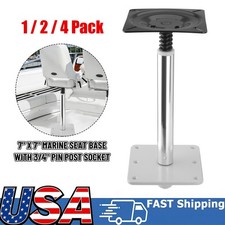 1X/2X/4X Marine Boat Seat Pedestals Mount Kit, 360° Swivel w/ 13.8'' Height Post picture